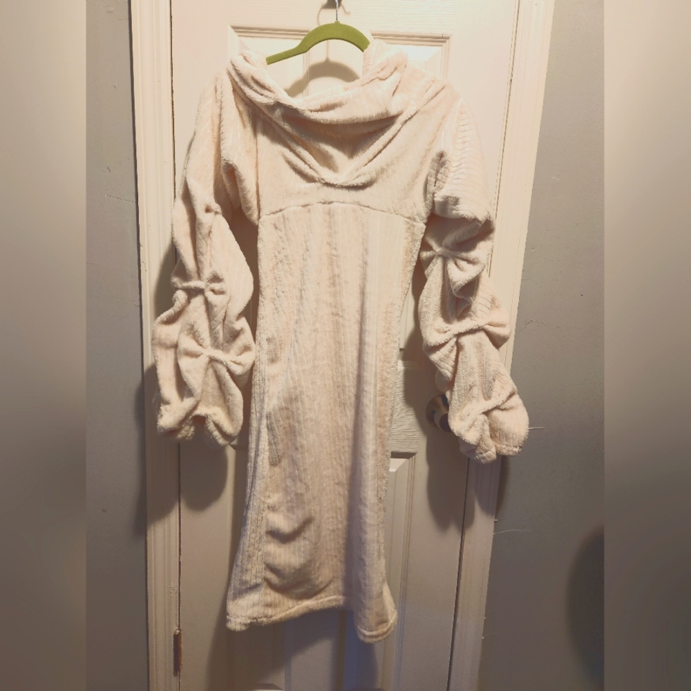 Iniko Iore cream sweater dress